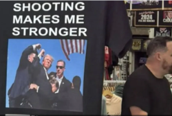 Les T-shirts de Trump deviennent viraux : « Grazed, but not Dazed », « Legends Never Die »